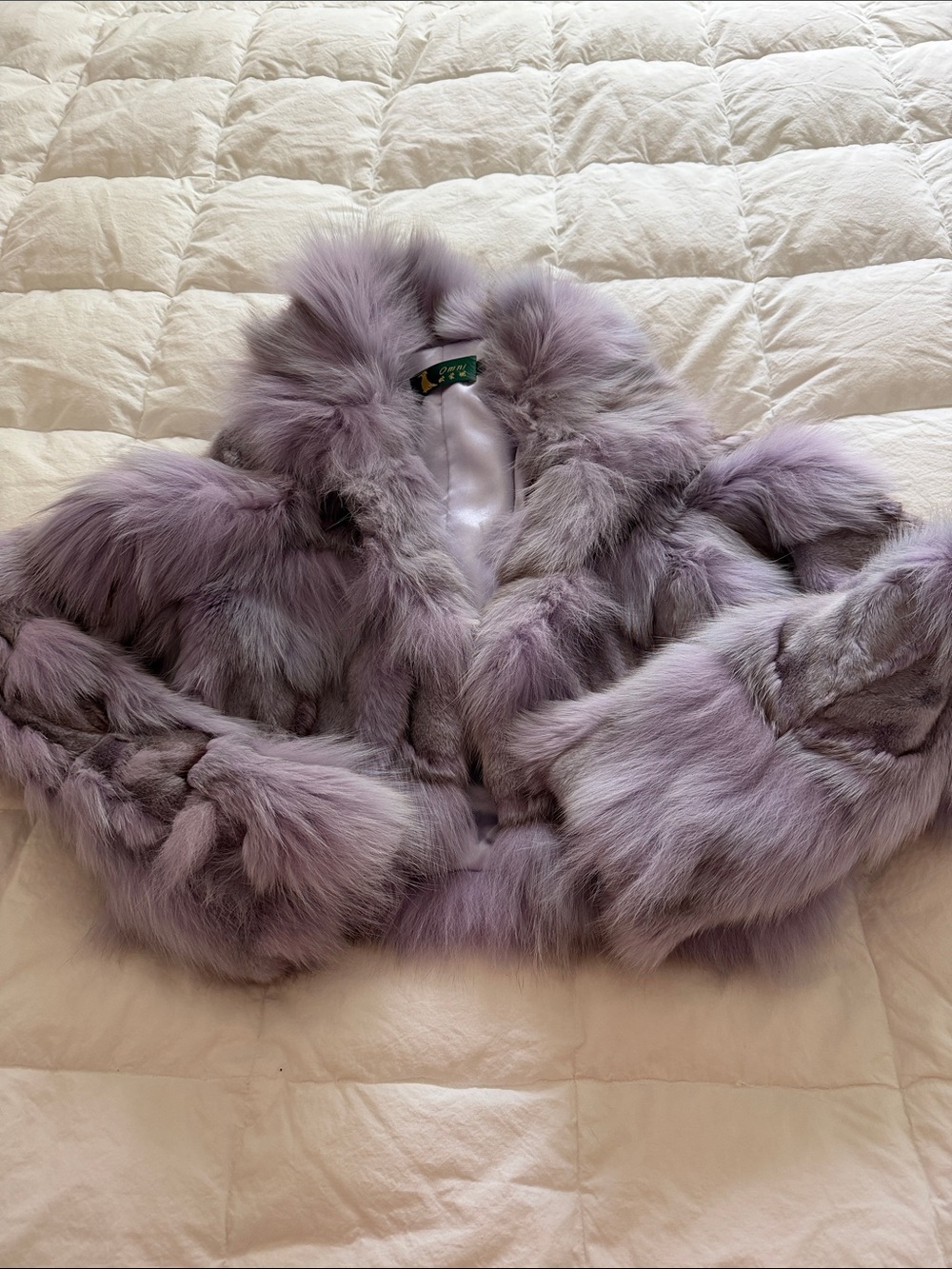 Fur Mauve Collared Jacket